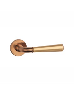 KLAMKA APRILE MARIGOLD ROZETA R SLIM 7MM DUOCOLOR PN/KG/PN - MIEDZIANY PVD / ZŁOTY MATOWY