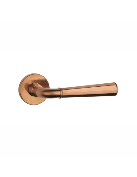 KLAMKA APRILE MARIGOLD ROZETA R SLIM 7MM PN PVD - MIEDZIANY PVD