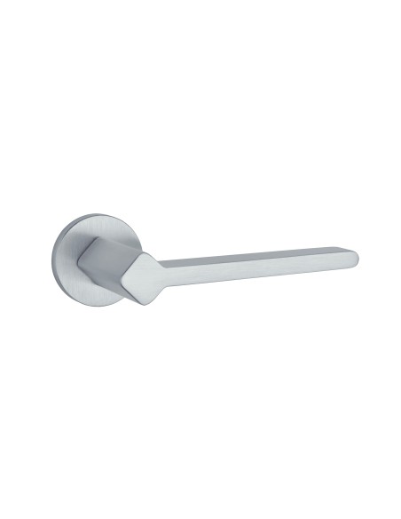 KLAMKA APRILE NINFEA ROZETA R SLIM 7MM SC - CHROM SATYNOWY