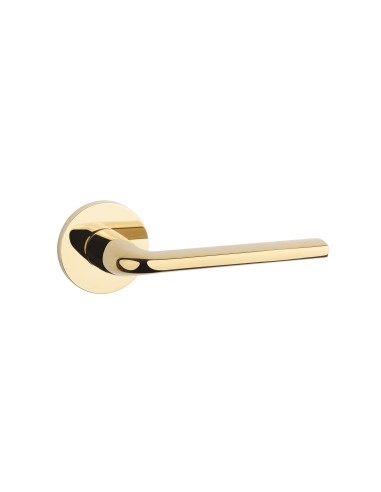 KLAMKA APRILE OLEANDRO ROZETA R SLIM 7MM GOLD PVD - ZŁOTY POLEROWANY PVD