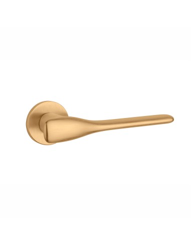 KLAMKA APRILE ORCHIDE ROZETA R SLIM 7MM KG - ZŁOTY MATOWY