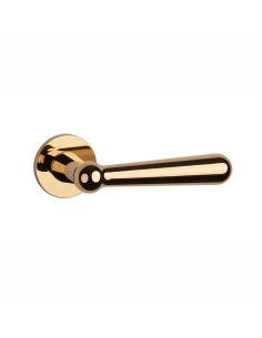 KLAMKA APRILE ROSEMARY ROZETA R SUPER SLIM 5MM LG - ZŁOTY POLEROWANY
