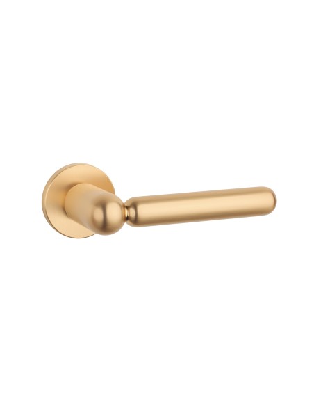 KLAMKA APRILE RUBIA ROZETA R SLIM 7MM KG - ZŁOTY MATOWY