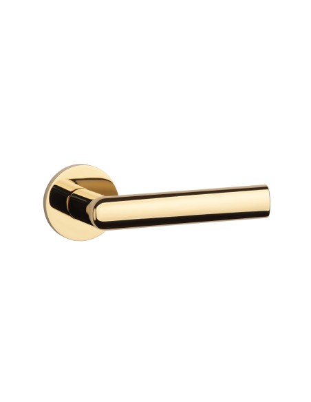 KLAMKA APRILE SILENA ROZETA R SLIM 7MM GOLD PVD - ZŁOTY POLEROWANY PVD