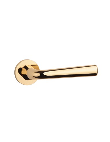 KLAMKA APRILE TULIPA ROZETA R SLIM 7MM LG - ZŁOTY POLEROWANY