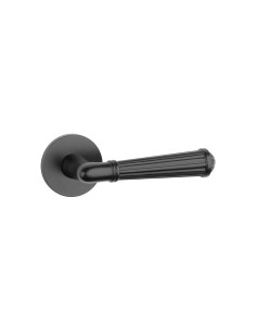 KLAMKA STILE ARIDA ROZETA R SLIM 7MM BLACK - CZARNY MATOWY