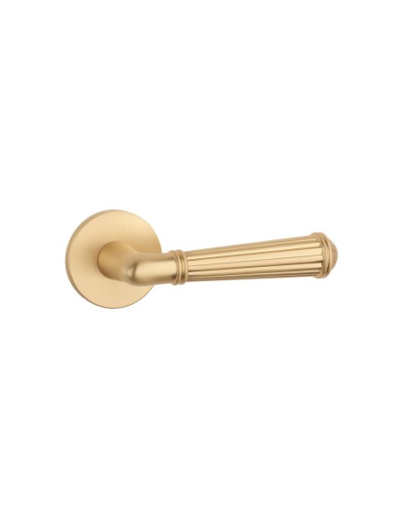 KLAMKA STILE ARIDA ROZETA R SLIM 7MM GOLD SATIN - ZŁOTY MATOWY