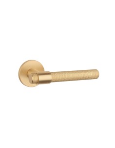 KLAMKA STILE GOYA ROZETA R SLIM 7MM GOLD SATIN - ZŁOTY MATOWY
