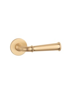 KLAMKA STILE IBRA ROZETA R SLIM 7MM GOLD SATIN - ZŁOTY MATOWY