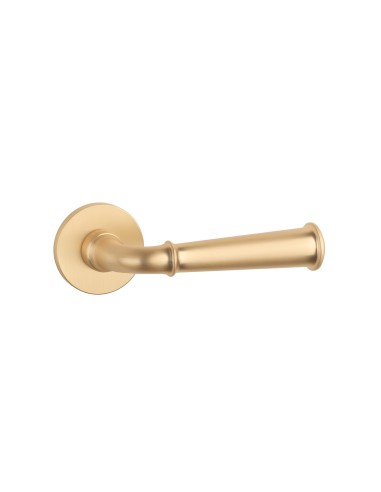 KLAMKA STILE IBRA ROZETA R SLIM 7MM GOLD SATIN - ZŁOTY MATOWY