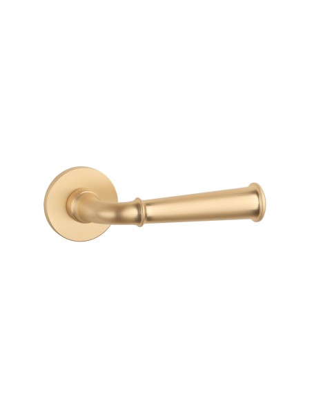 KLAMKA STILE IBRA ROZETA R SLIM 7MM GOLD SATIN - ZŁOTY MATOWY
