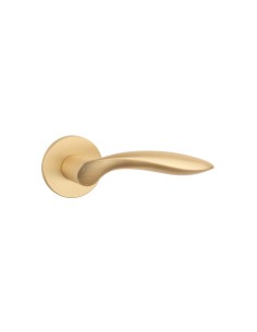 KLAMKA STILE PULIA ROZETA R SLIM 7MM GOLD SATIN - ZŁOTY MATOWY