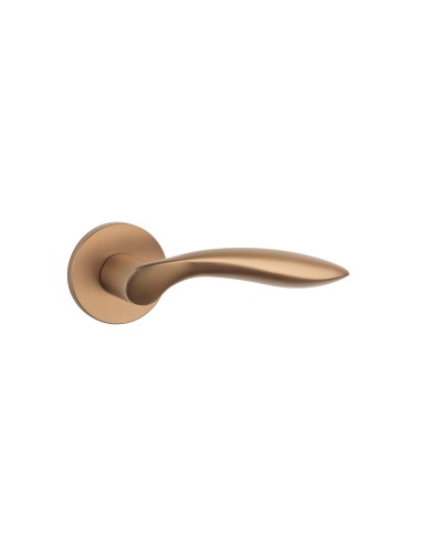 KLAMKA STILE PULIA ROZETA R SLIM 7MM LIGHT BROWN - JASNY BRĄZOWY