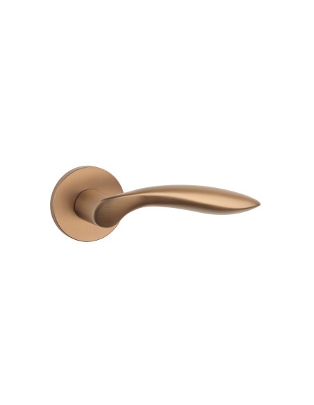 KLAMKA STILE PULIA ROZETA R SLIM 7MM LIGHT BROWN - JASNY BRĄZOWY