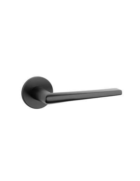 KLAMKA STILE SALTA ROZETA R SLIM 7MM BLACK - CZARNY MATOWY