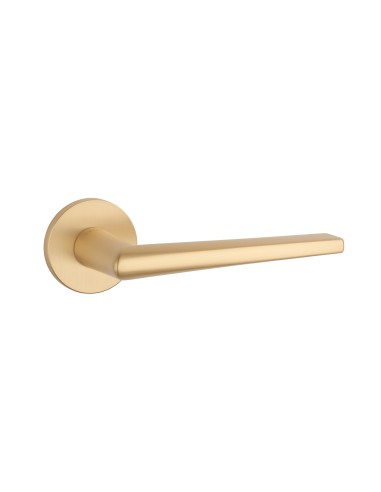 KLAMKA STILE SALTA ROZETA R SLIM 7MM GOLD SATIN - ZŁOTY MATOWY