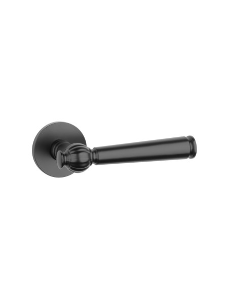 KLAMKA STILE TUKA ROZETA R SLIM 7MM BLACK - CZARNY MATOWY
