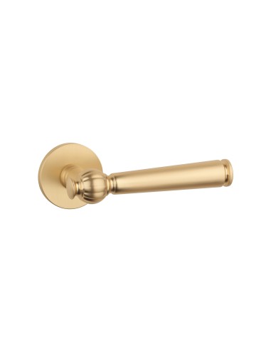 KLAMKA STILE TUKA ROZETA R SLIM 7MM GOLD SATIN - ZŁOTY MATOWY