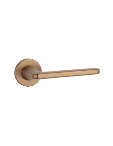 KLAMKA STILE UTA ROZETA R SLIM 7MM LIGHT BROWN - JASNY BRĄZOWY