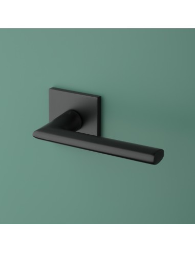 KLAMKA APRILE PRIMULA ROZETA Q SLIM 7MM BLACK - CZARNY MATOWY