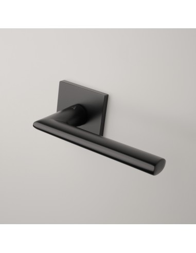 KLAMKA APRILE PRIMULA ROZETA Q SLIM 7MM BLACK - CZARNY MATOWY