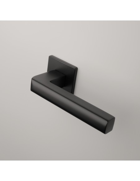 KLAMKA APRILE SALICE ROZETA Q SUPER SLIM 5MM BK - CZARNY MATOWY