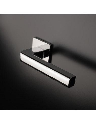 KLAMKA APRILE SALICE ROZETA Q SUPER SLIM 5MM LC - CHROM POLEROWANY