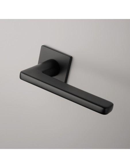 KLAMKA APRILE SETIA ROZETA Q SUPER SLIM 5MM BK - CZARNY MATOWY