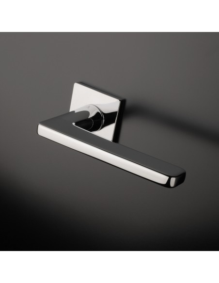 KLAMKA APRILE SETIA ROZETA Q SUPER SLIM 5MM LC - CHROM POLEROWANY