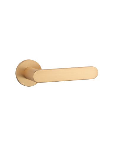 KLAMKA APRILE ALORA ROZETA R SLIM 7MM KG - ZŁOTY MATOWY