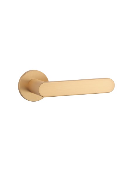 KLAMKA APRILE ALORA ROZETA R SLIM 7MM KG - ZŁOTY MATOWY
