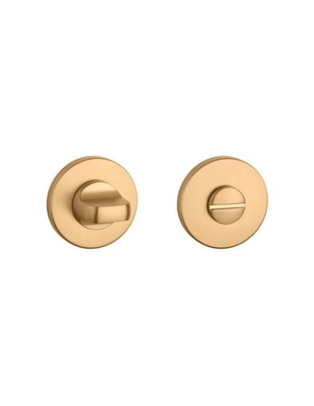 KLAMKA APRILE ALORA ROZETA R SLIM 7MM KG - ZŁOTY MATOWY