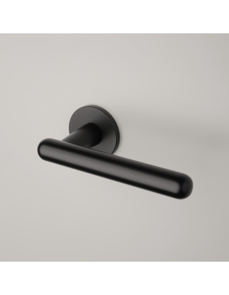KLAMKA APRILE ASTERIA ROZETA R SUPER SLIM 5MM BK - CZARNY MATOWY