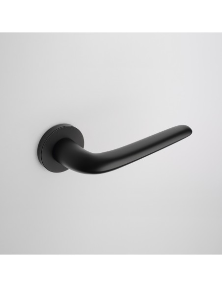 KLAMKA APRILE AZALIA ROZETA R SLIM 7MM BK - CZARNY MATOWY