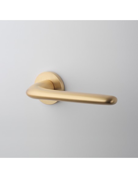 KLAMKA APRILE AZALIA ROZETA R SLIM 7MM KG - ZŁOTY MATOWY
