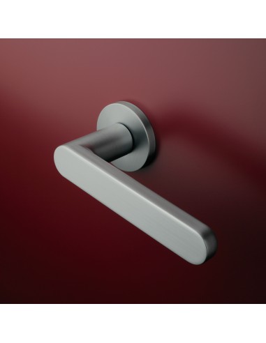 KLAMKA APRILE ALORA ROZETA R SLIM 7MM SC - CHROM SATYNOWY