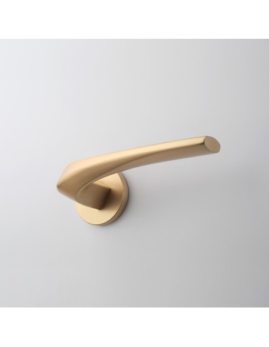 KLAMKA APRILE DALIA ROZETA R SLIM 7MM KG - ZŁOTY MATOWY