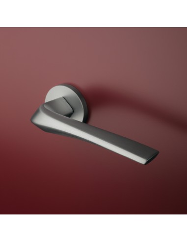KLAMKA APRILE DALIA ROZETA R SLIM 7MM SC - CHROM SATYNOWY