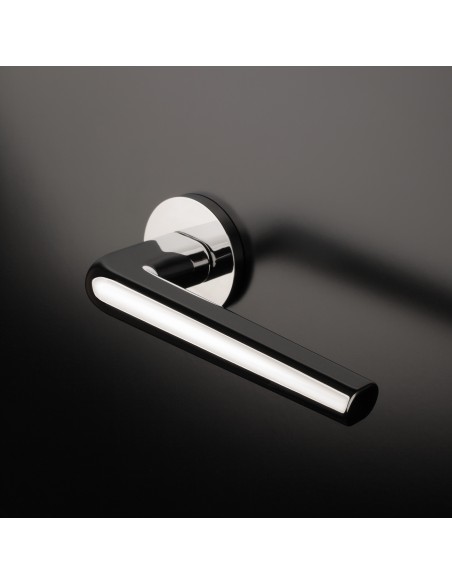 KLAMKA APRILE FUNKIA ROZETA R SLIM 7MM CP - CHROM POLEROWANY