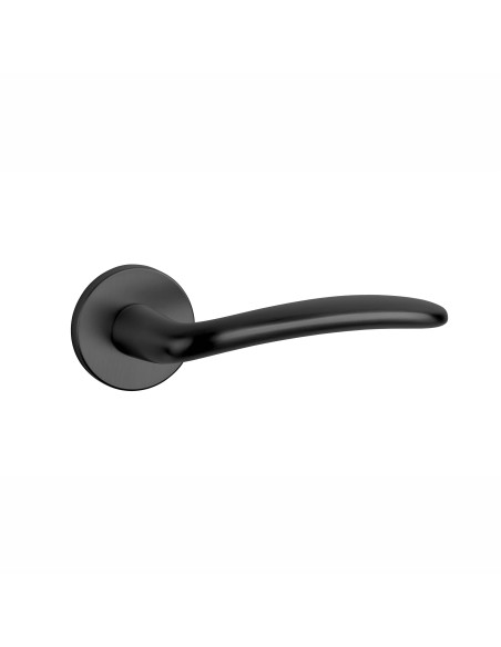 KLAMKA APRILE AMBROSIA ROZETA R SLIM 7MM BK - CZARNY MATOWY