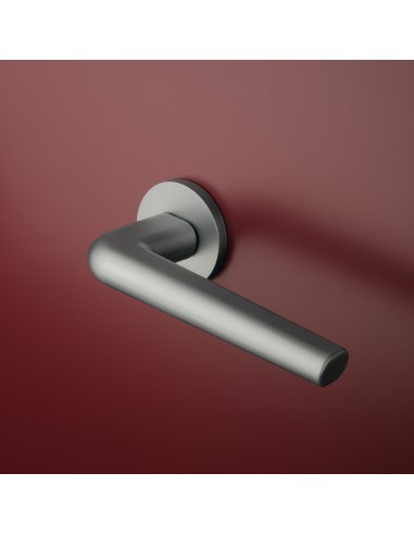 KLAMKA APRILE FUNKIA ROZETA R SLIM 7MM MSC - CHROM SATYNOWY