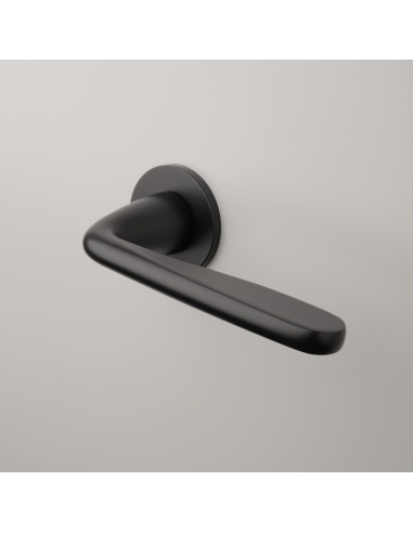 KLAMKA APRILE HIACYNTA ROZETA R SUPER SLIM 5MM BK - CZARNY MATOWY
