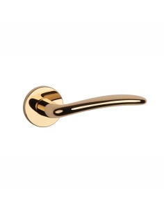 KLAMKA APRILE AMBROSIA ROZETA R SLIM 7MM LG - ZŁOTY POLEROWANY 2