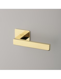 KLAMKA STERK KVADRAT 1760 ROZETA ULTRA SLIM 3MM GOLD PVD - ZŁOTY POLEROWANY PVD 2