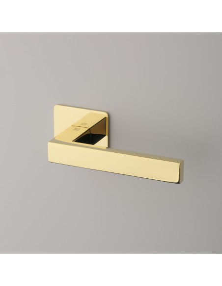 KLAMKA STERK KVADRAT 1760 ROZETA ULTRA SLIM 3MM GOLD PVD - ZŁOTY POLEROWANY PVD