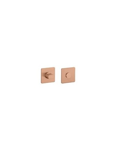 KLAMKA STERK KVADRAT 1760 ROZETA ULTRA SLIM 3MM PN PVD - MIEDZIANY PVD