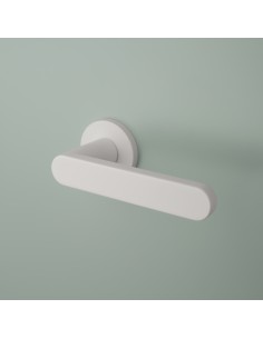 Klamka APRILE ALORA ROZETA R SLIM 7MM WH - biały matowy - B2B ALORA R 7S WH 2