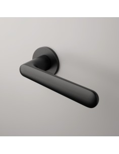 Klamka APRILE ARIA ROZETA R SUPER SLIM 5MM BK - czarny matowy - B2B ARIA R 5S BK 2