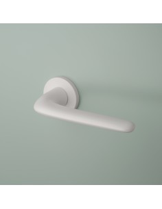 Klamka APRILE AZALIA ROZETA R SLIM 7MM WH - biały matowy - B2B AZALIA R 7S WH 2
