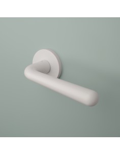 Klamka APRILE IRGA ROZETA R SLIM 7MM WHITE - biały matowy - B2B IRGA R 7S WHITE 2
